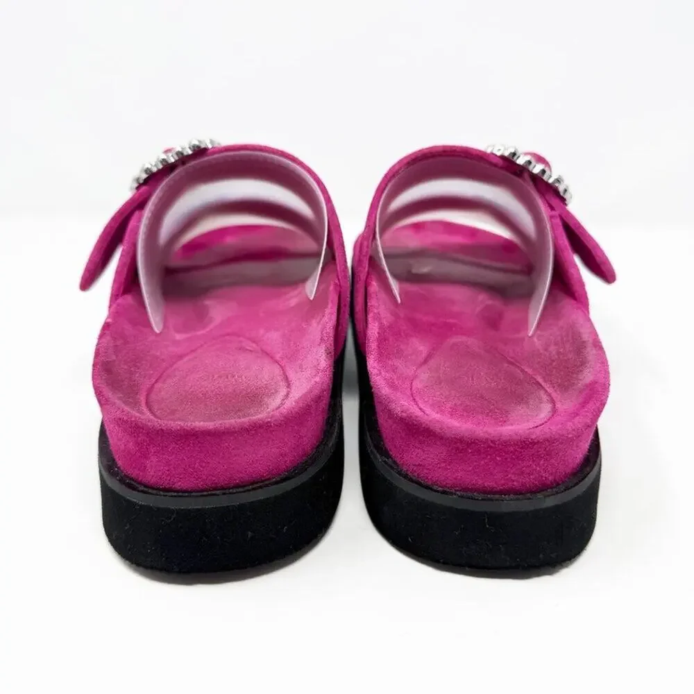 Maje pink suede